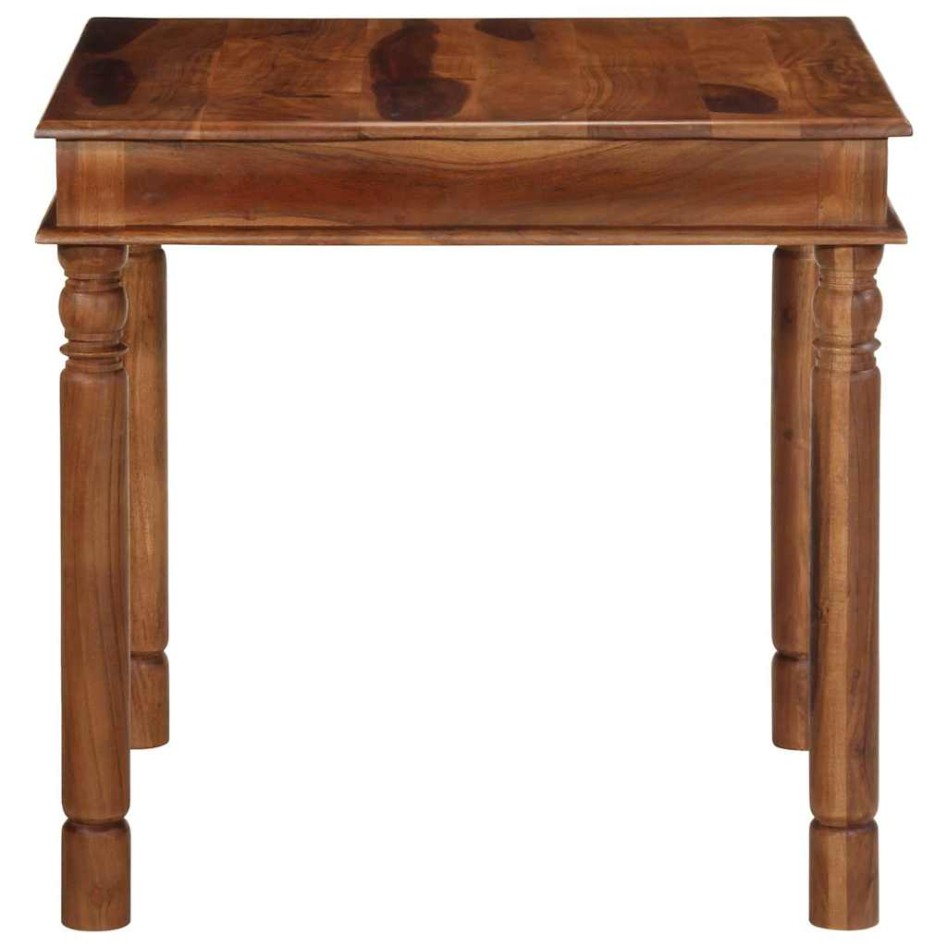 Mesa de comedor madera maciza de acacia 80x80x77