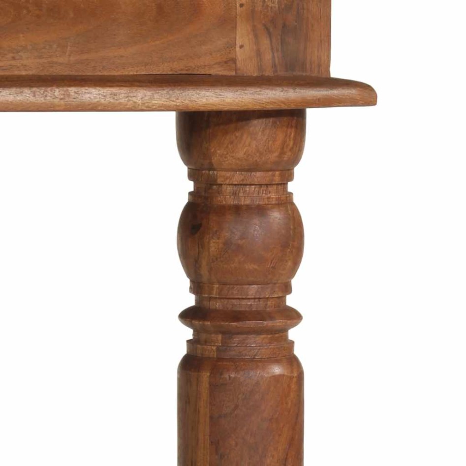 Mesa de comedor madera maciza de acacia 80x80x77