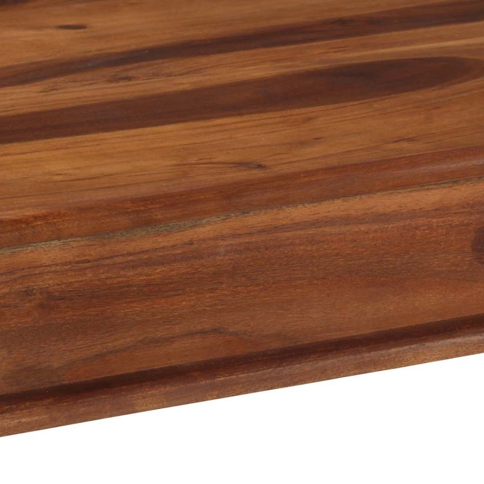 Mesa alta de madera maciza de acacia 120x60x107