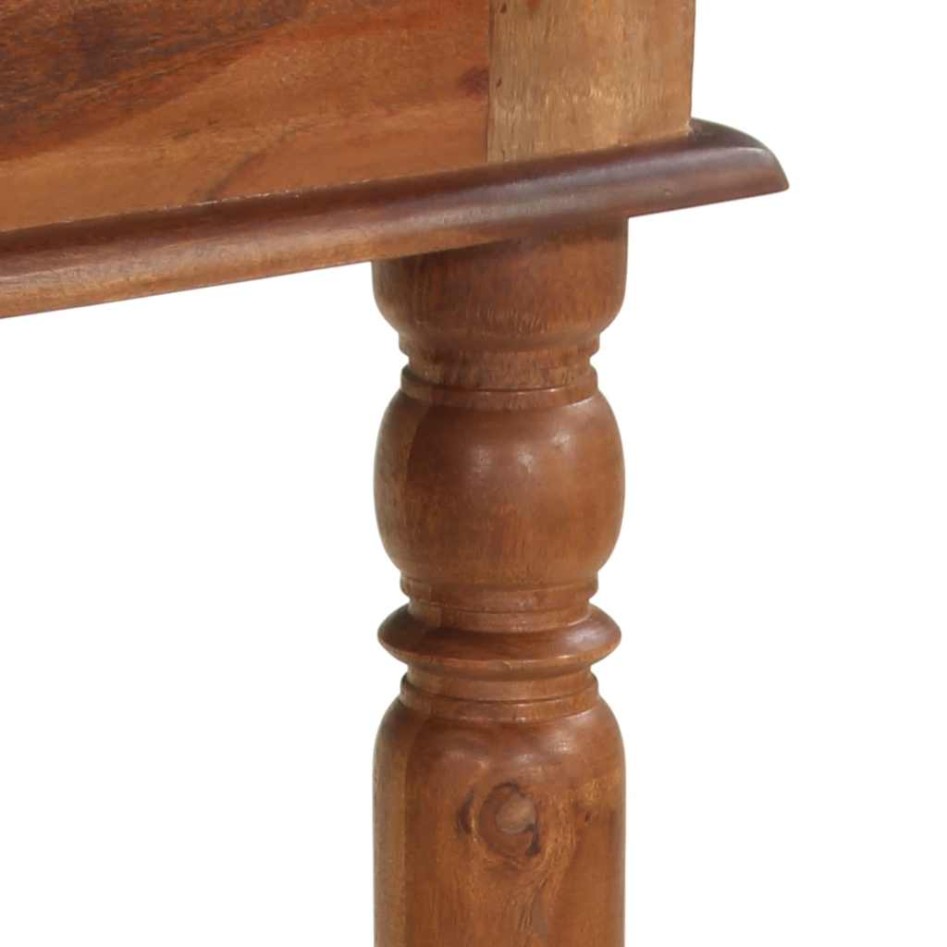 Mesa alta de madera maciza de acacia 120x60x107