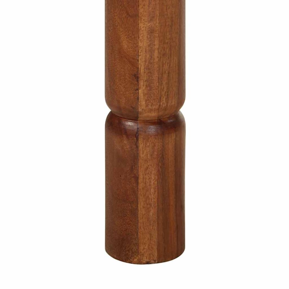 Mesa alta de madera maciza de acacia 120x60x107