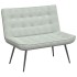 Banco de terciopelo gris claro 110x74x84