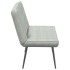 Banco de terciopelo gris claro 110x74x84