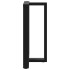 Patas de mesa de bar forma T 2 uds acero negro 60x35x(90-91)