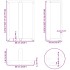 Patas de mesa de bar forma T 2 uds acero negro 60x35x(90-91)