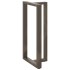 Patas mesa bar forma T 2 uds acero natural 60x35x(110-111)