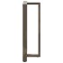 Patas mesa bar forma T 2 uds acero natural 60x35x(110-111)