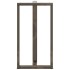 Patas mesa bar forma T 2 uds acero natural 60x35x(110-111)