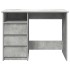 Escritorio de madera de ingeniería gris hormigón 102x50x75