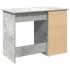 Escritorio de madera de ingeniería gris hormigón 102x50x75