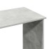 Escritorio de madera de ingeniería gris hormigón 102x50x75