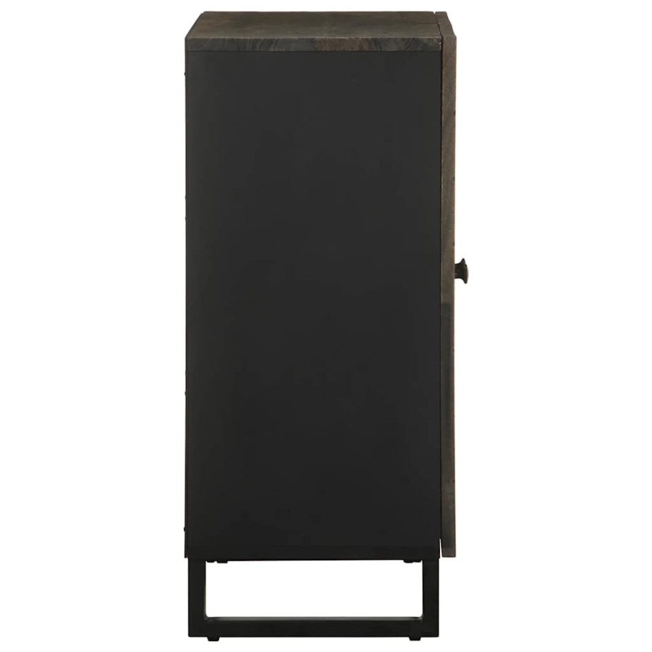 Aparador negro 60x33x75 cm madera maciza