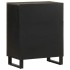 Aparador negro 60x33x75 cm madera maciza