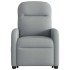 Sillón de masaje eléctrico reclinable elevable tela gris