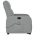 Sillón de masaje eléctrico reclinable elevable tela gris