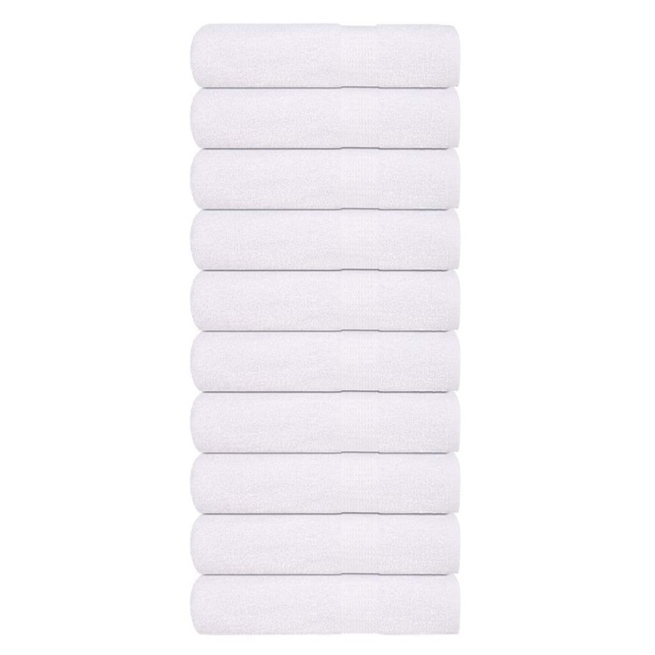 Toallas de Baño 10 uds blanco 100x150 cm 360 g/m² 100%