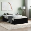 Estructura de cama negra 100x200 cm