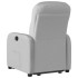 Sillón reclinable elevable de tela gris