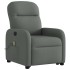 Silla de masaje reclinable de pie de tela gris