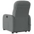 Silla de masaje reclinable de pie de tela gris