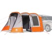 Tienda de campaña para coche impermeable gris y naranja