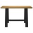 Escritorio NOAIN patas en A madera maciza pino 120x50x75