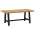 Mesa comedor NOAIN patas forma A madera maciza pino