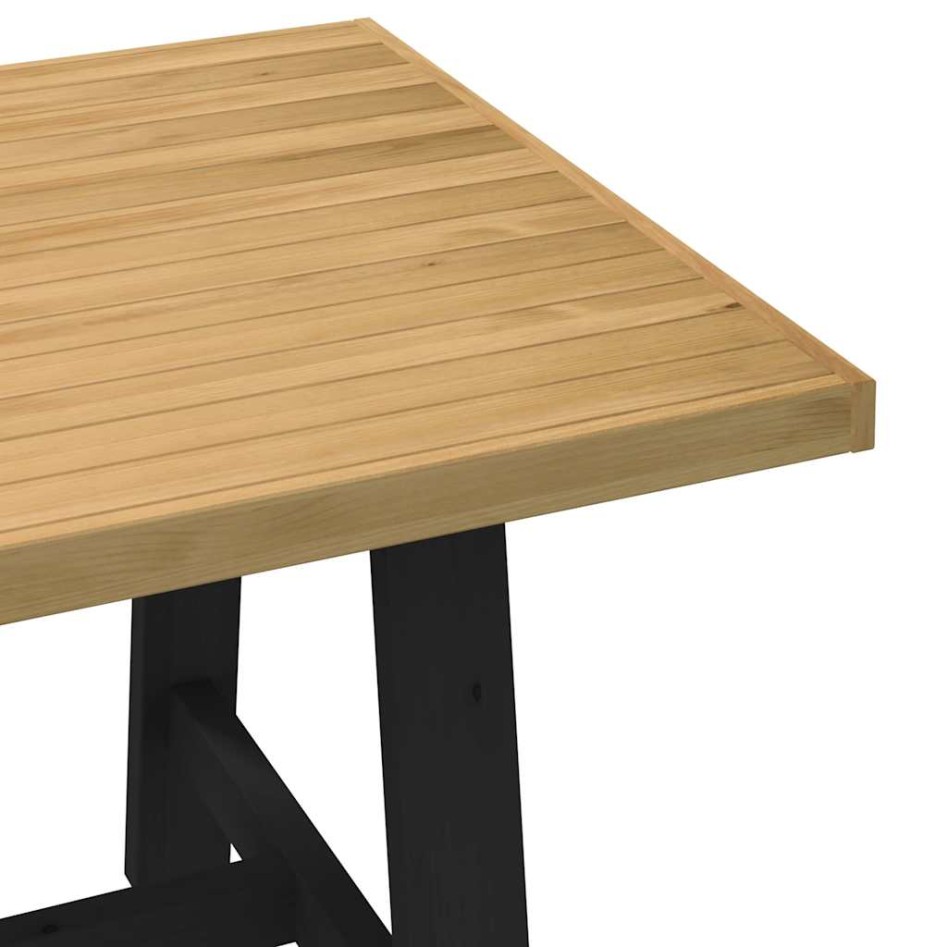 Mesa comedor NOAIN patas forma A madera maciza pino