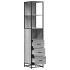 Armario de baño madera contrachapada gris sonoma 35x37,5x166