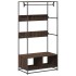 Armario de madera de ingeniería marrón roble 90x50x180