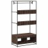 Armario de madera de ingeniería marrón roble 90x50x180