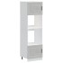 Armarios para horno 2 uds Lucca gris hormigón madera