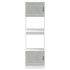 Armarios para horno 2 uds Lucca gris hormigón madera