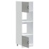 Armarios para horno 2 uds Lucca gris hormigón madera