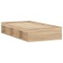 Estructura de cama roble Sonoma 90x200