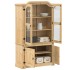 Armario con vitrina Corona madera maciza pino 103,5x42x180