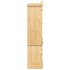 Armario con vitrina Corona madera maciza pino 103,5x42x180