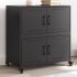 Aparador de acero negro 68x39x72