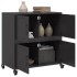 Aparador de acero negro 68x39x72