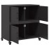 Aparador de acero negro 68x39x72