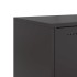 Aparador de acero negro 68x39x72