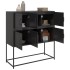 Aparador de acero laminado en frío negro 100,5x39x107