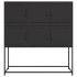 Aparador de acero laminado en frío negro 100,5x39x107