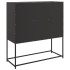 Aparador de acero laminado en frío negro 100,5x39x107