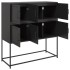 Aparador de acero laminado en frío negro 100,5x39x107