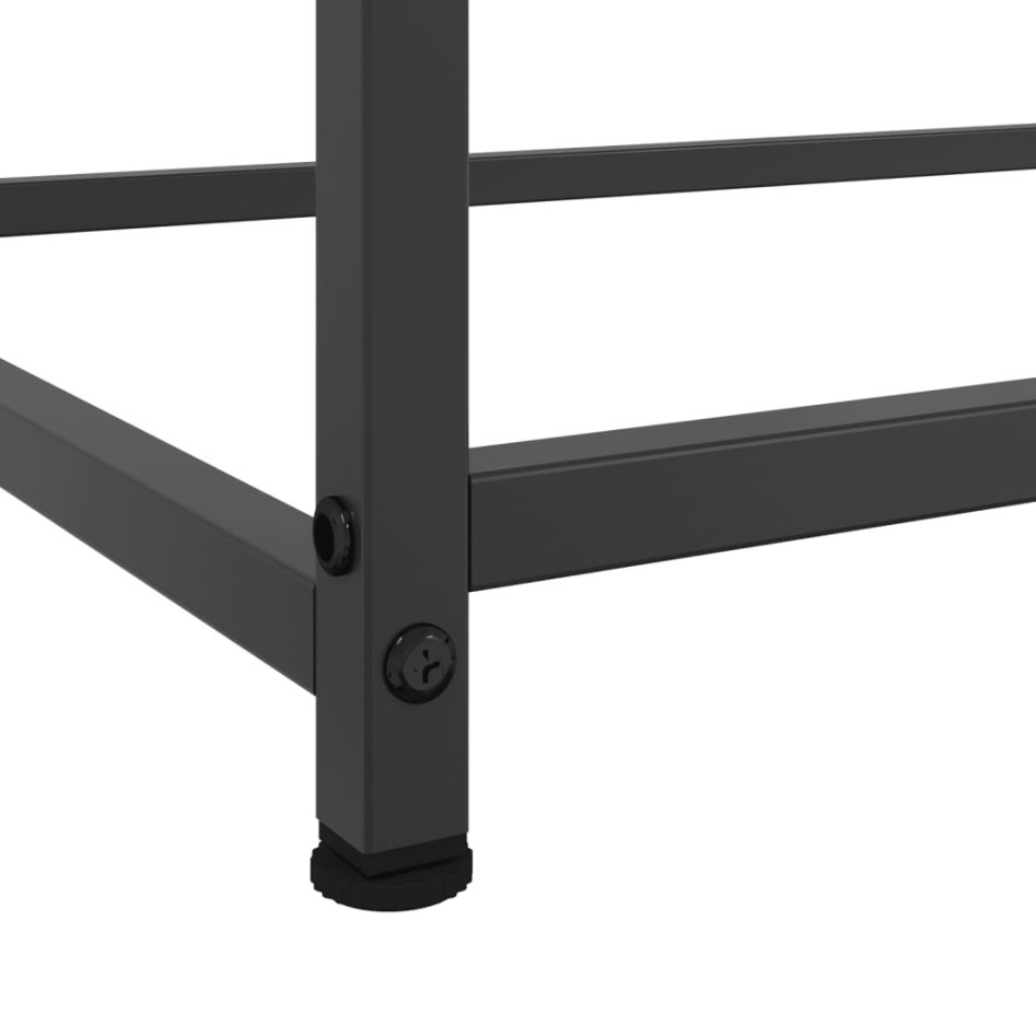 Aparador de acero laminado en frío negro 100,5x39x107