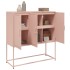 Aparador de acero rosa 100,5x39x107