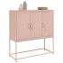 Aparador de acero rosa 100,5x39x107