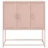 Aparador de acero rosa 100,5x39x107
