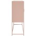 Aparador de acero rosa 100,5x39x107